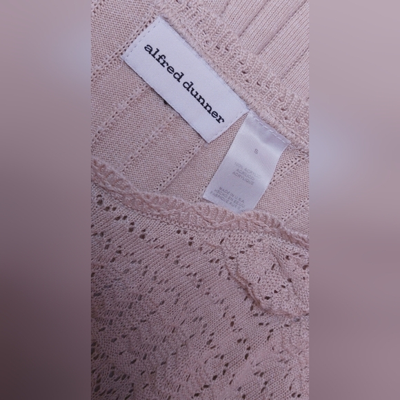 Alfred Dunner Vintage Beige Lightweight Sweater Top Size Small Knit Neutral - Picture 6 of 9